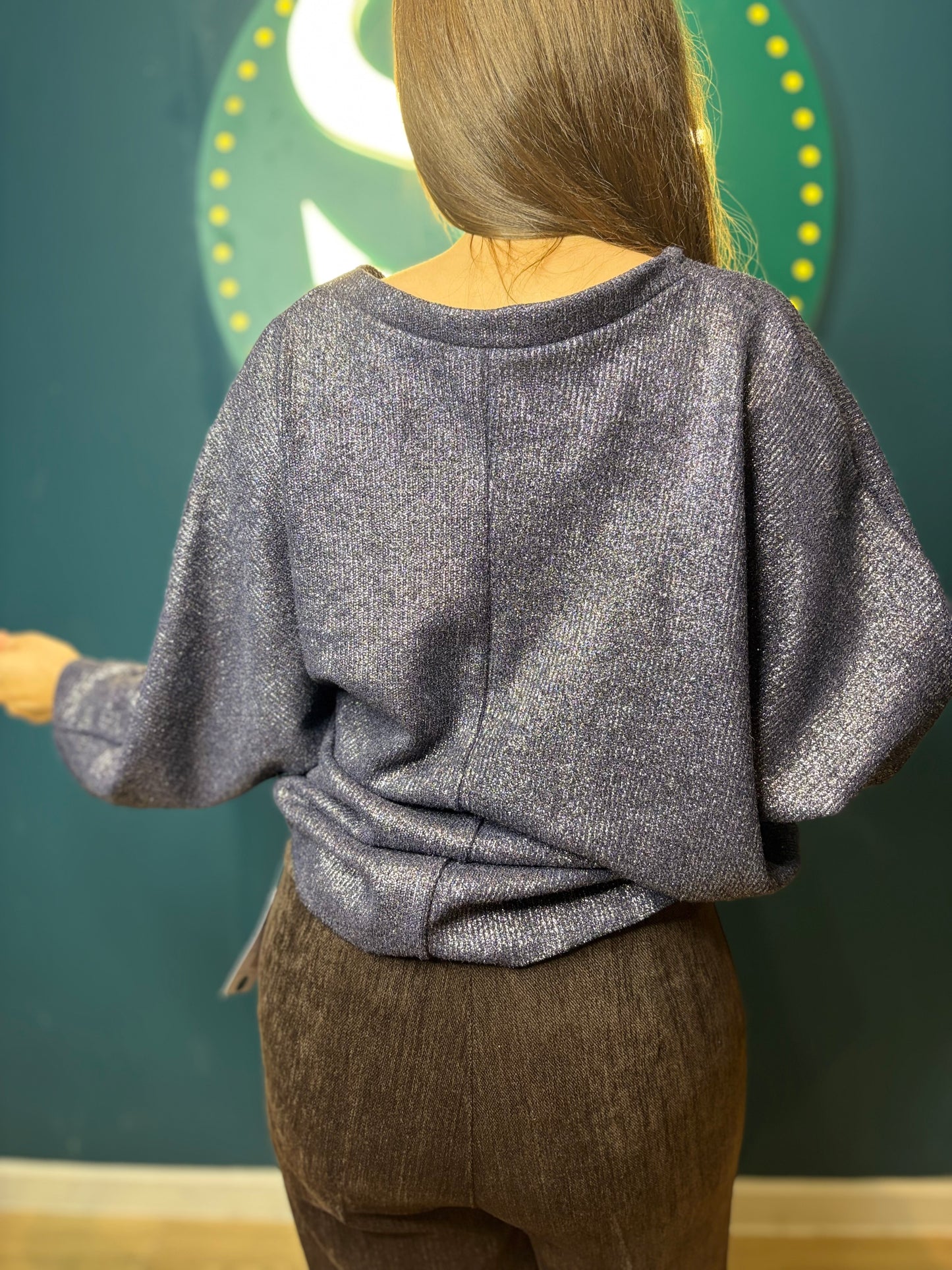 Pull noeud pailleté