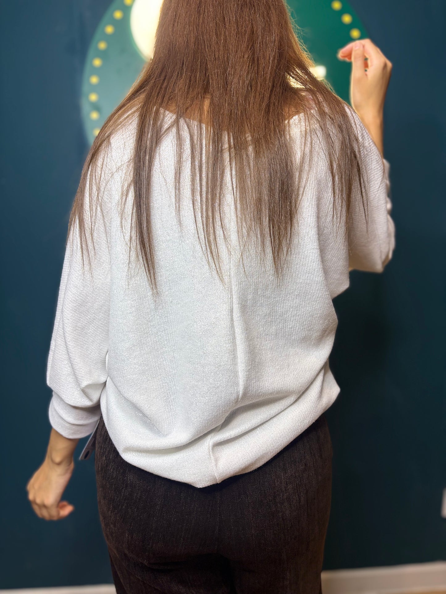 Pull noeud pailleté