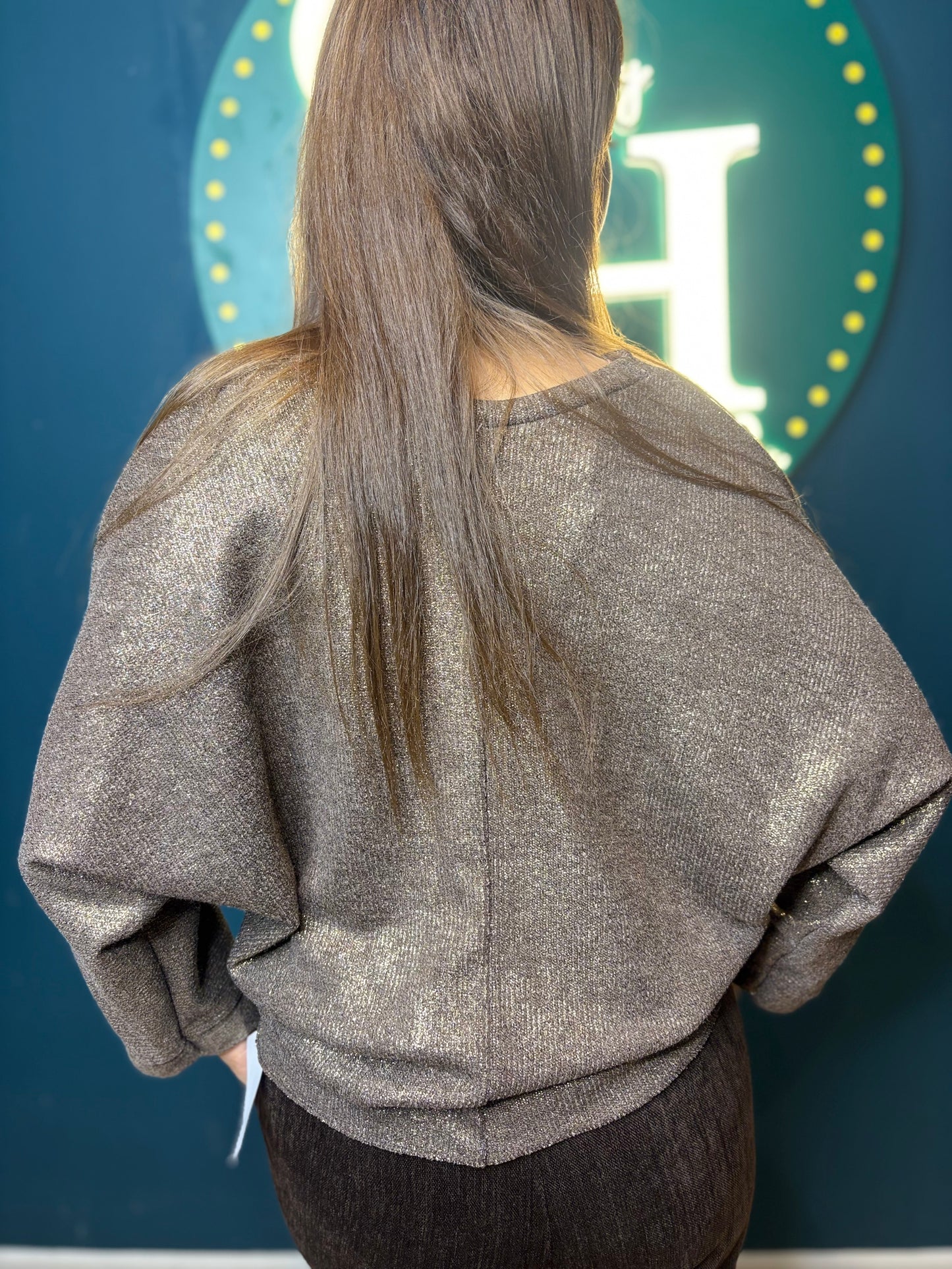 Pull noeud pailleté